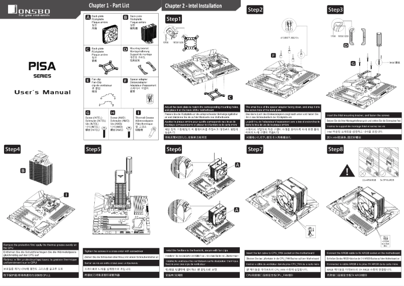 Page n°1 - Manuel utilisateur Jonsbo Pisa A5