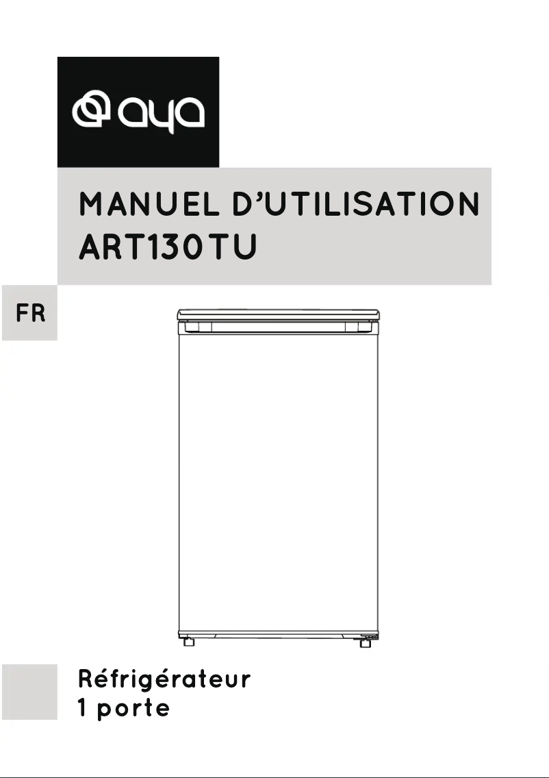 Page 1 de la notice Manuel utilisateur AYA ART130TU