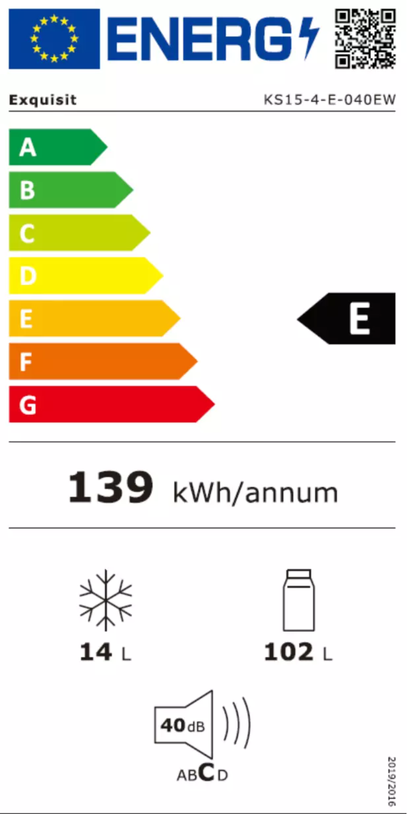 Page n°1 - Manuel utilisateur Exquisit KS15-4-E-040EW