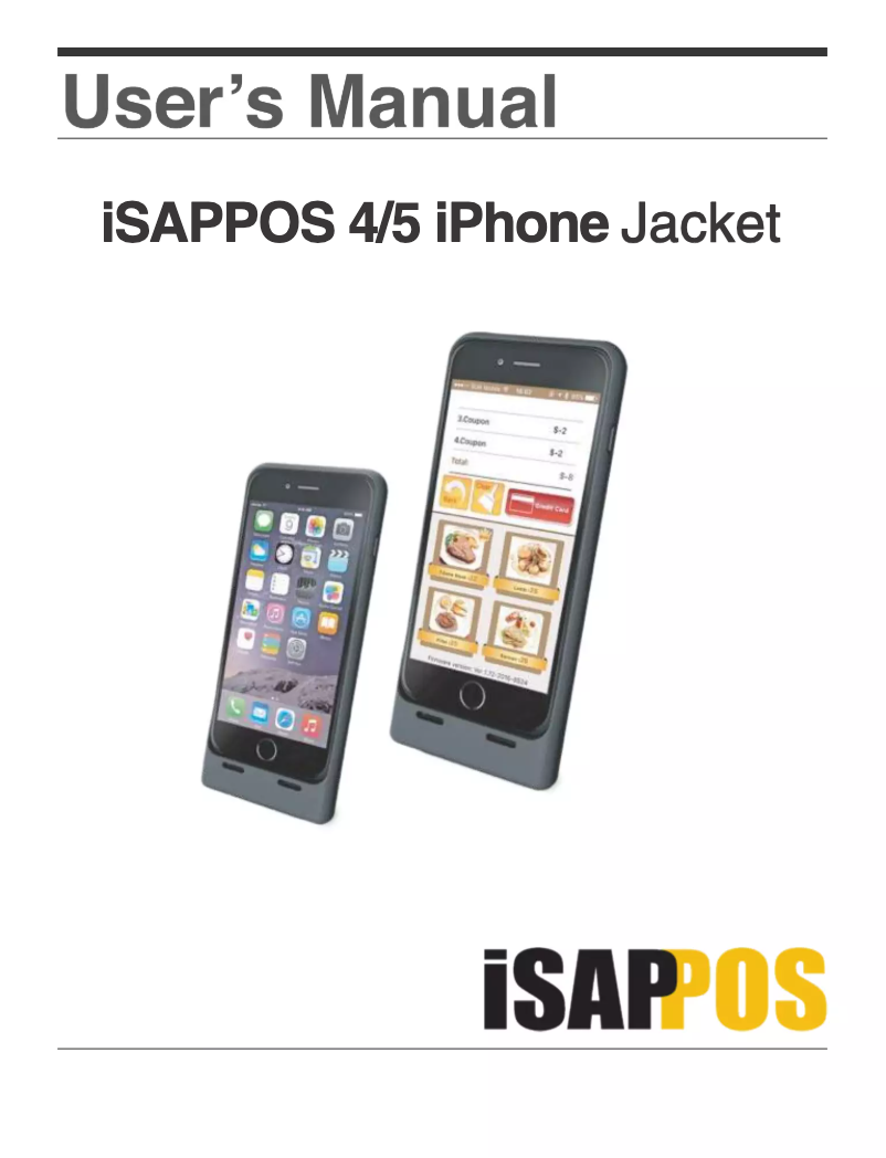 Page 1 de la notice Manuel utilisateur POS-X iSAPPOS Scanner Jacket 4