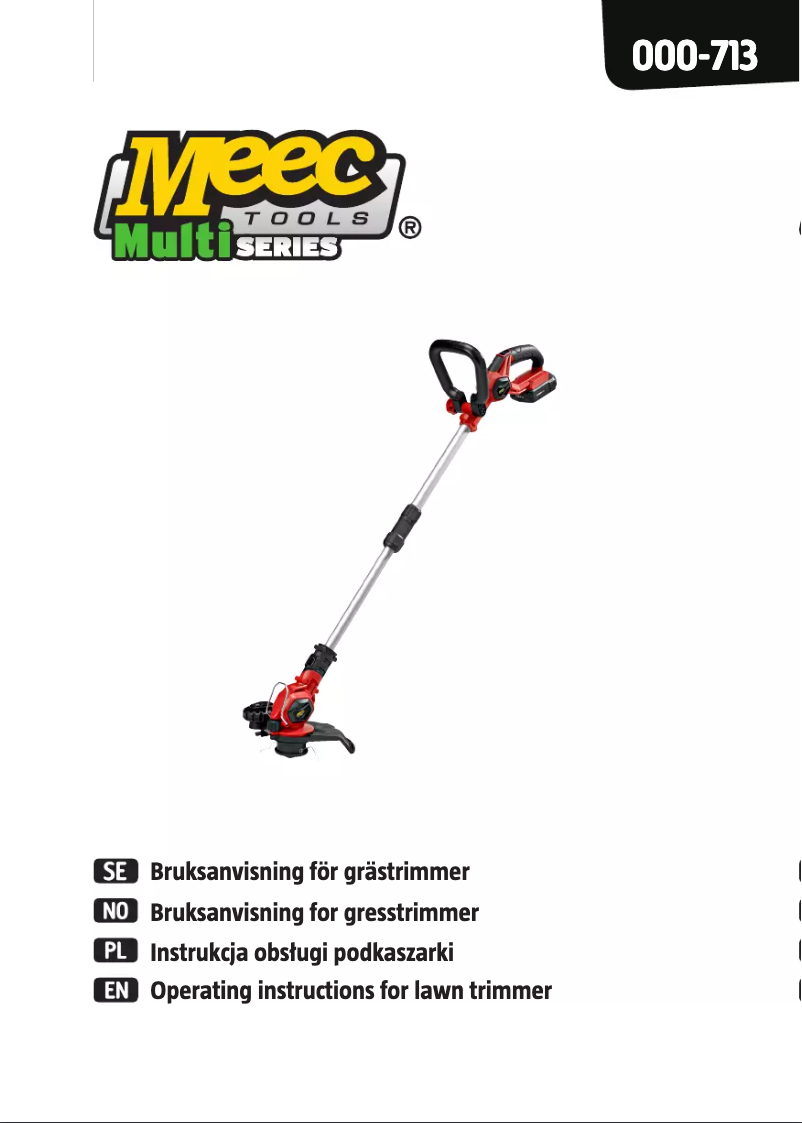 Page n°1 - Manuel utilisateur Meec Tools 000-713