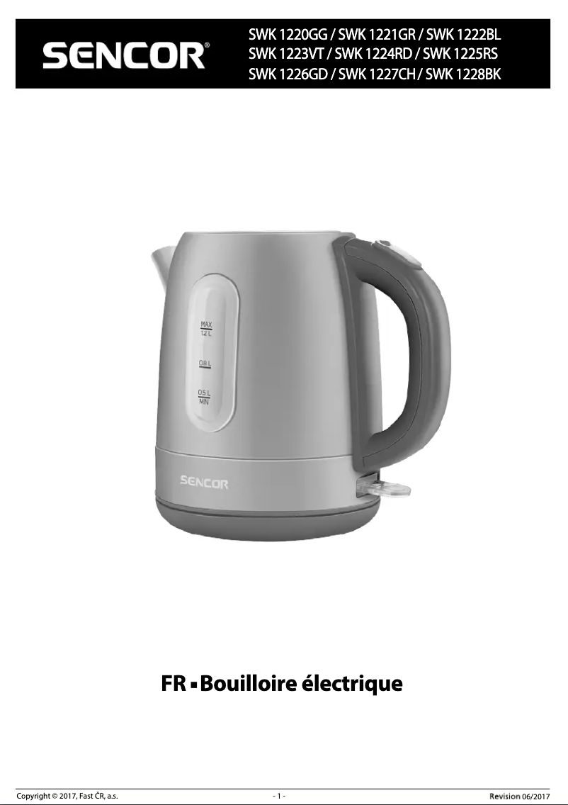 Image de la première page du manuel de l'appareil SWK 1228BK