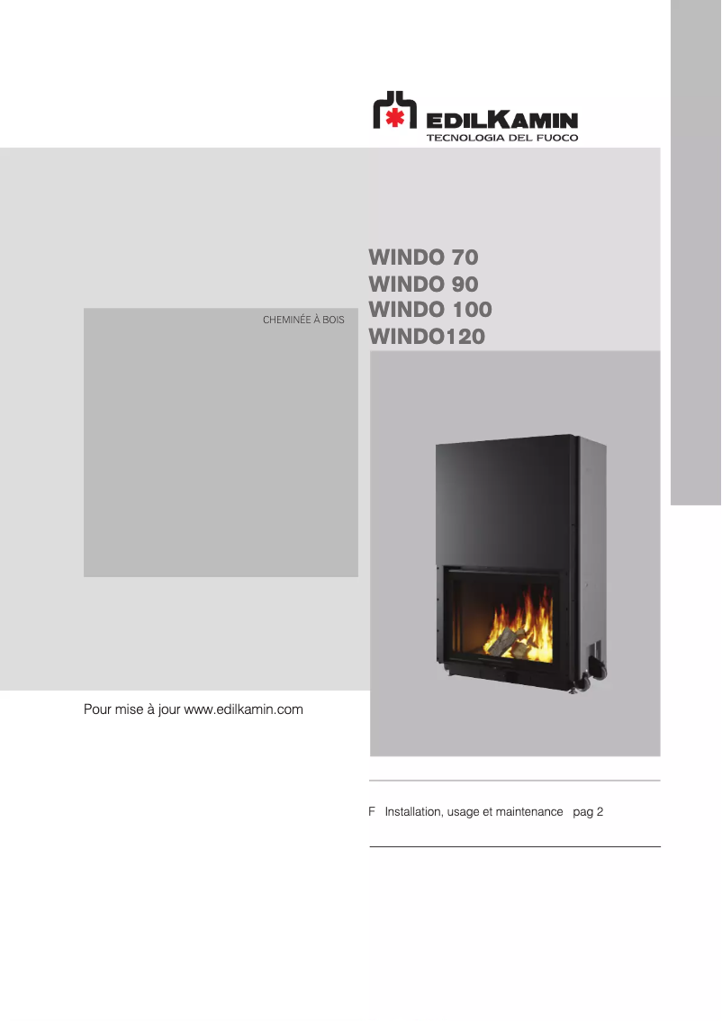Página 1 del manual Manual de usuario Edilkamin WINDO 70