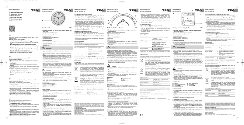 Página 1 del manual Manual de usuario TFA 60.3542.02