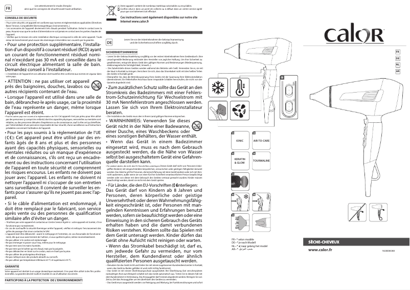 Image de la première page du manuel de l'appareil Pro Expert CV8840C0