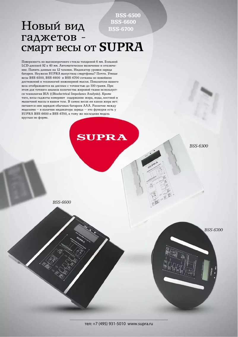 Image de la première page du manuel de l'appareil BSS-6600