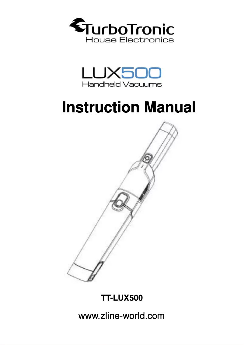 Page n°1 - Manuel utilisateur TurboTronic TT-LUX500