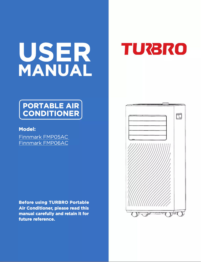 Page 1 de la notice Manuel utilisateur TURBRO Finnmark FMP05AC