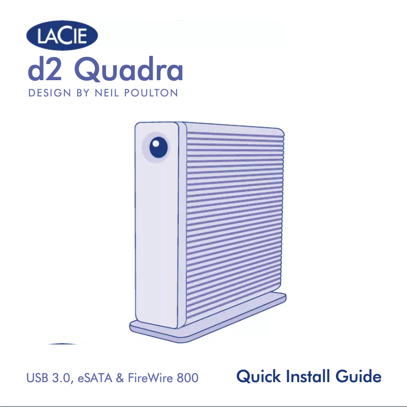 Página 1 del manual Manual de usuario LaCie d2 Quadra USB 3.0