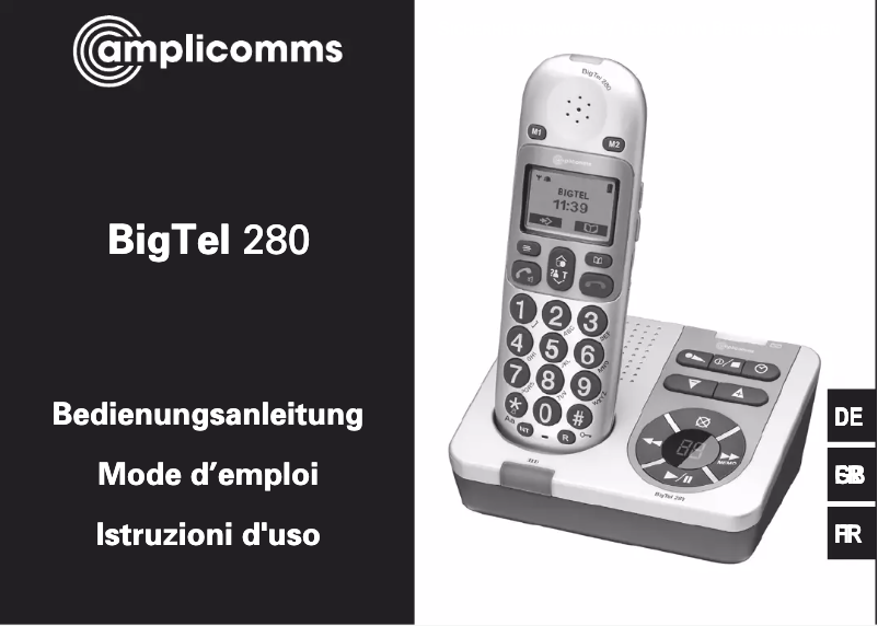 Imagen de la primera página del manual del dispositivo BigTel 280