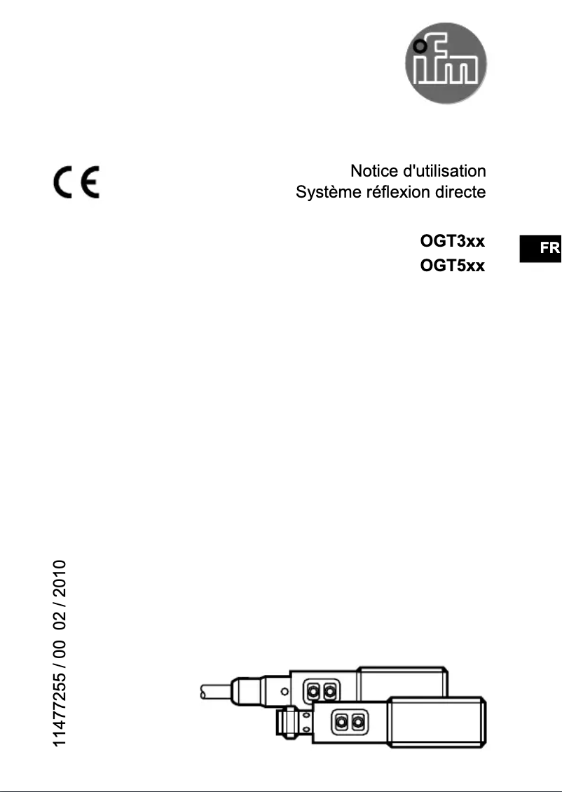 Page 1 de la notice Manuel utilisateur IFM OGT302
