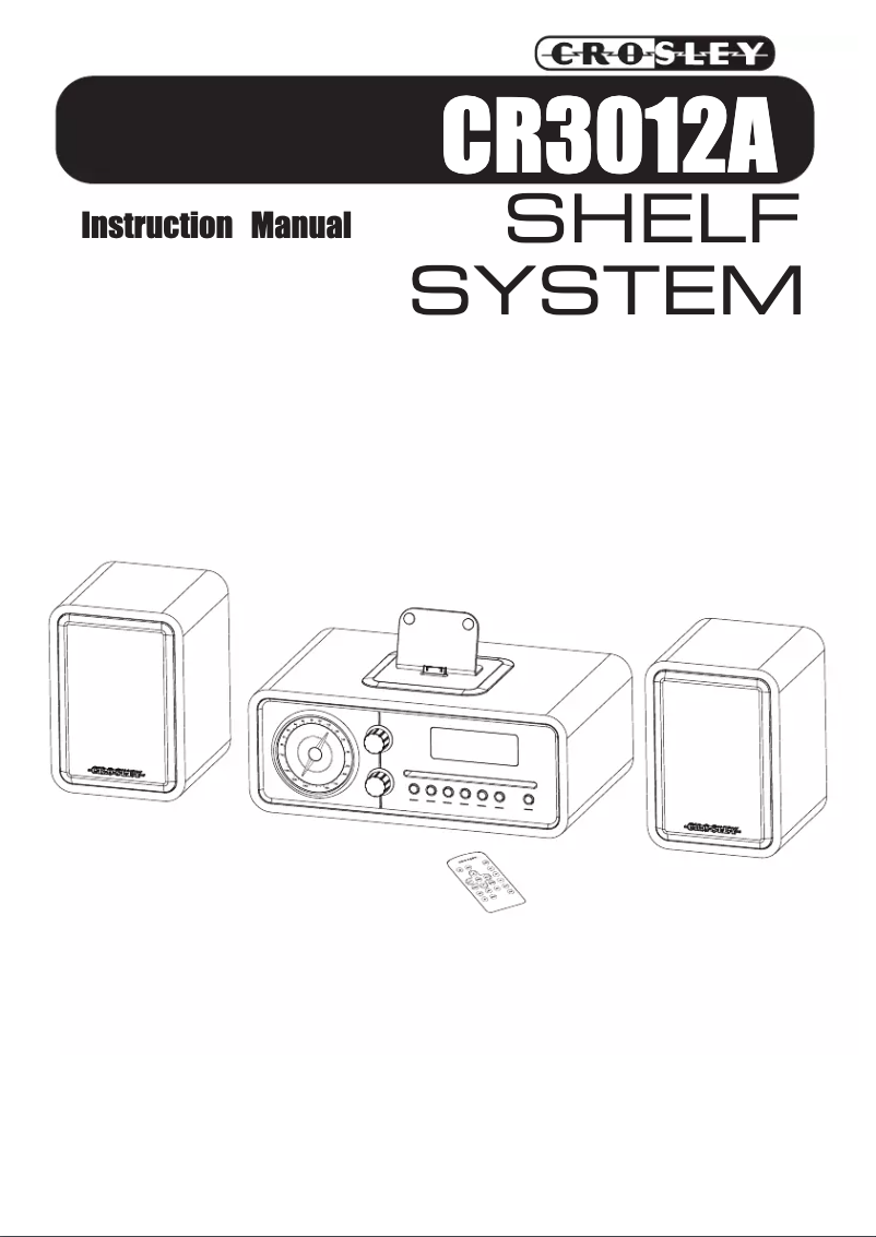 Page 1 de la notice Manuel utilisateur Crosley Shelf System CR3012A