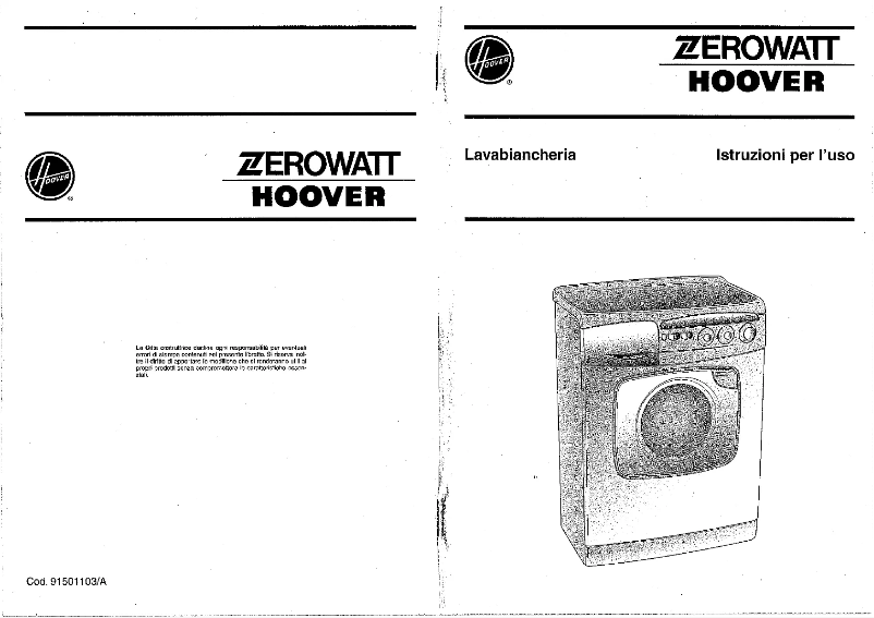 Page 1 de la notice Manuel utilisateur Zerowatt-Hoover EHX 33