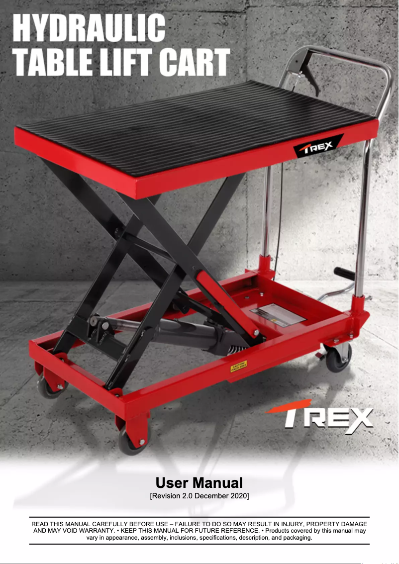 Page 1 de la notice Manuel utilisateur T-Rex TMA-5H