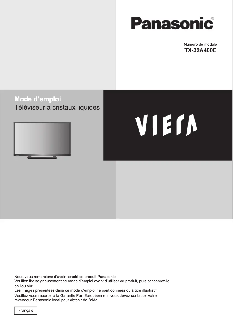 Página 1 del manual Manual de usuario Panasonic Viera TX-32A400E
