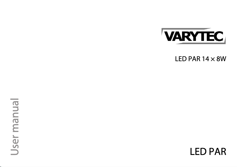 Page 1 de la notice Manuel utilisateur Varytec 14 x 8W