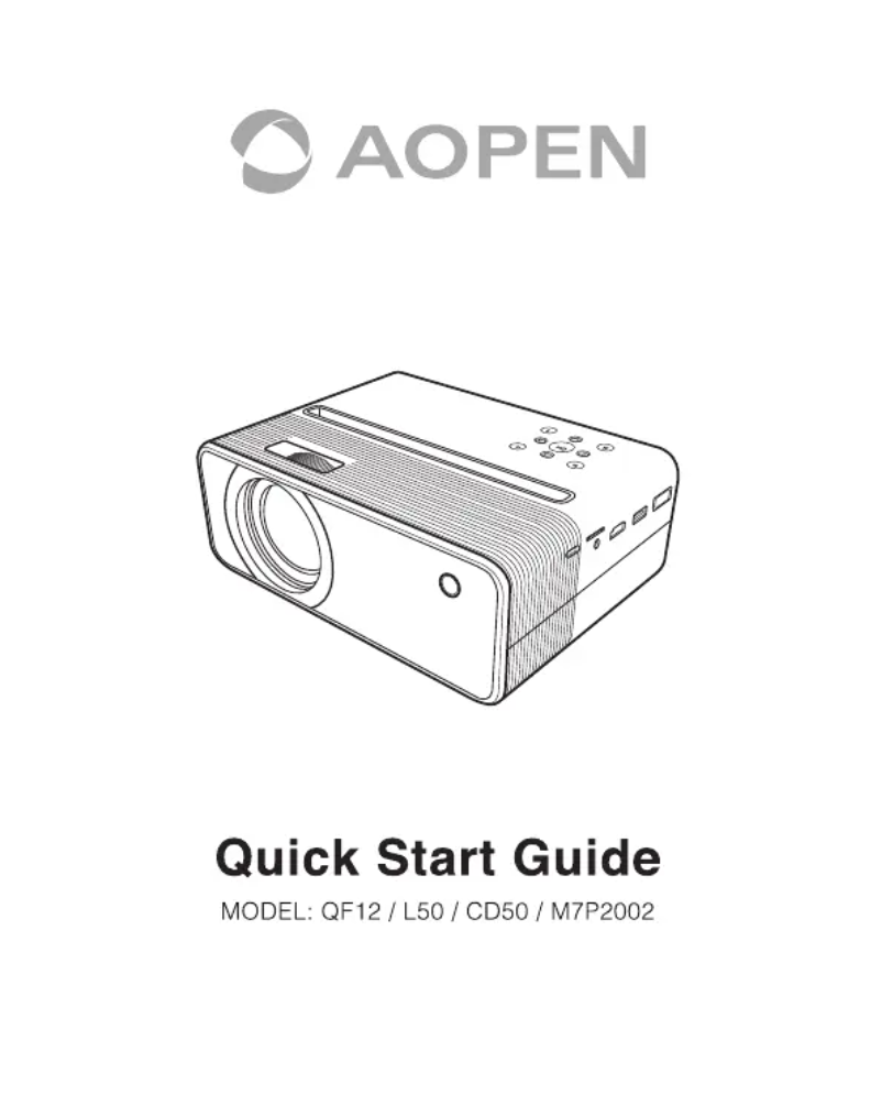 Page n°1 - Manuel utilisateur Aopen QF12