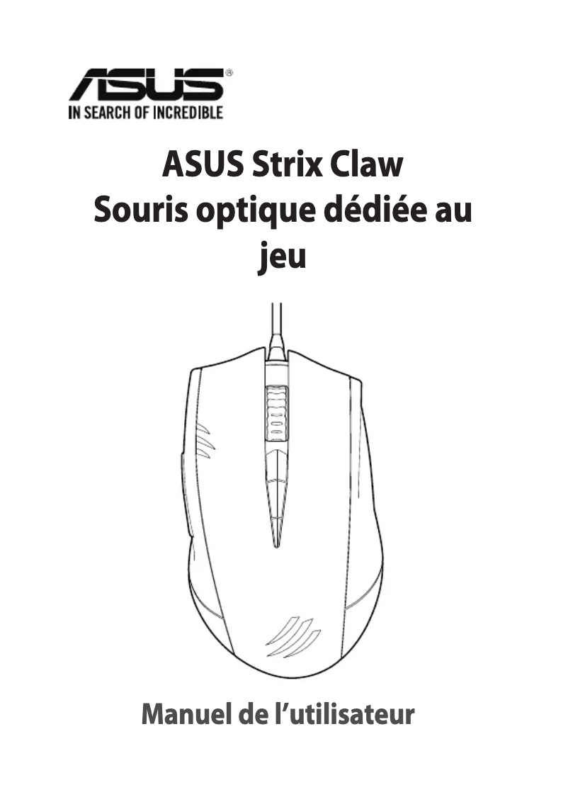Página 1 del manual Manual de usuario Asus Strix Claw Dark Edition