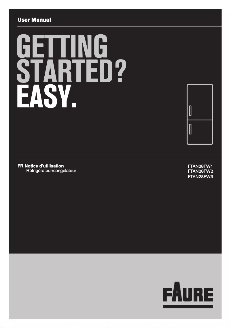 Page 1 de la notice Manuel utilisateur Electrolux FTAN28FW1