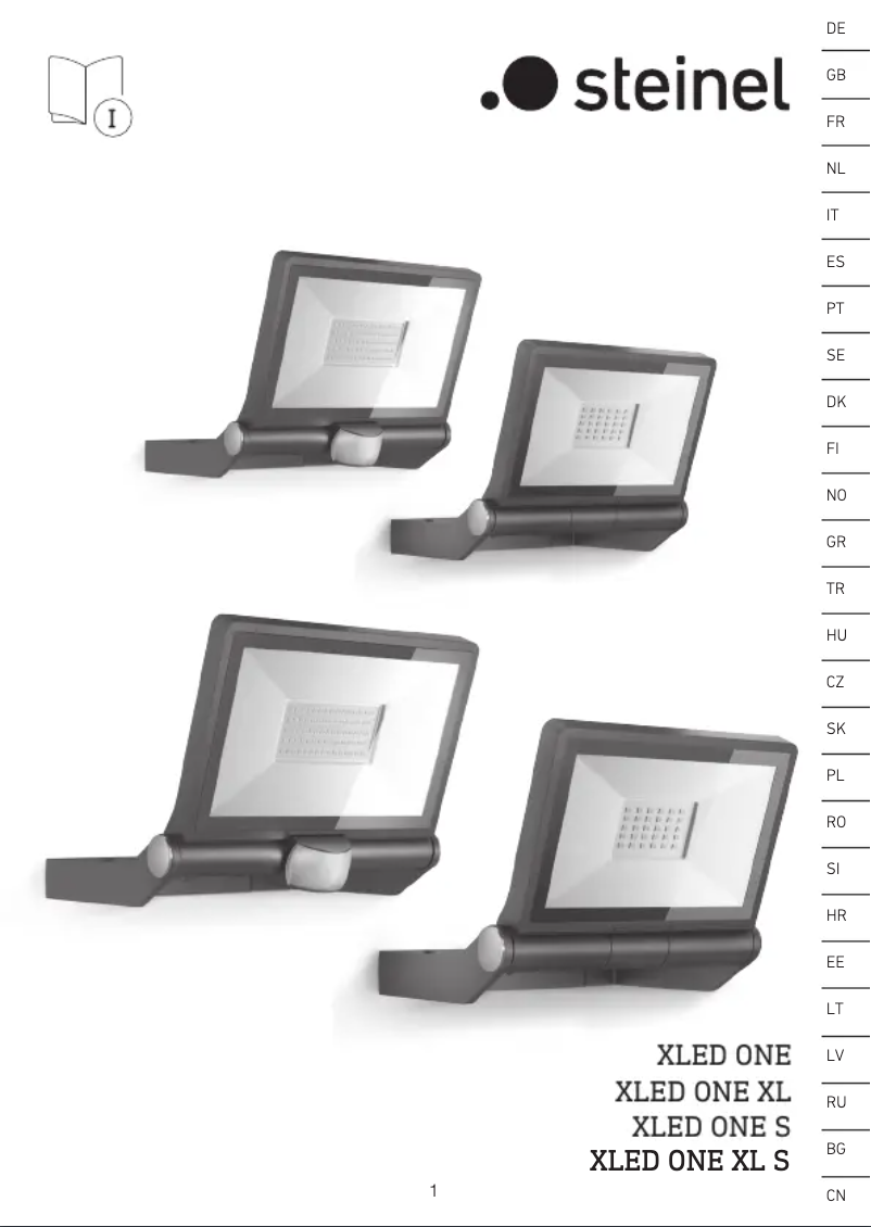Page 1 de la notice Manuel utilisateur Steinel XLED ONE XL S
