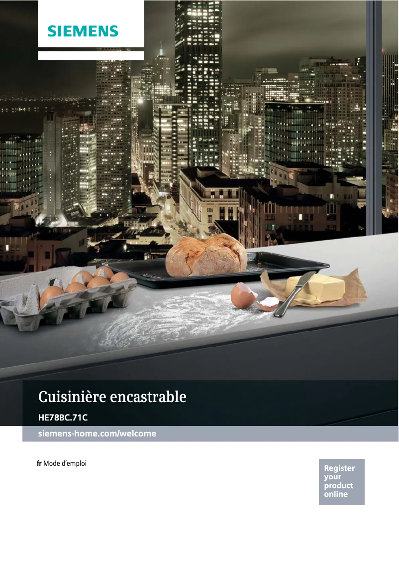 Page 1 de la notice Manuel utilisateur Siemens HE78BC571C