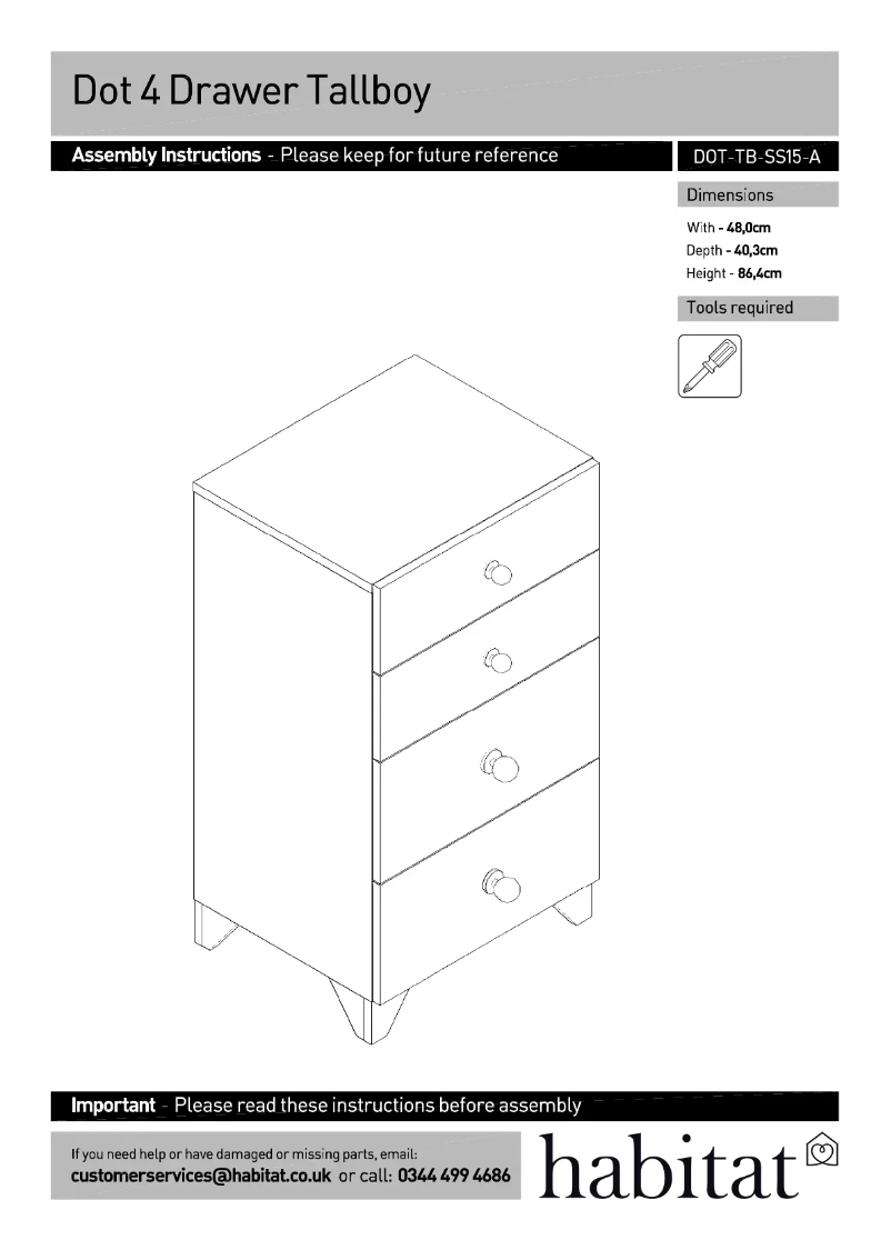 Page n°1 - Manuel utilisateur Habitat Dot