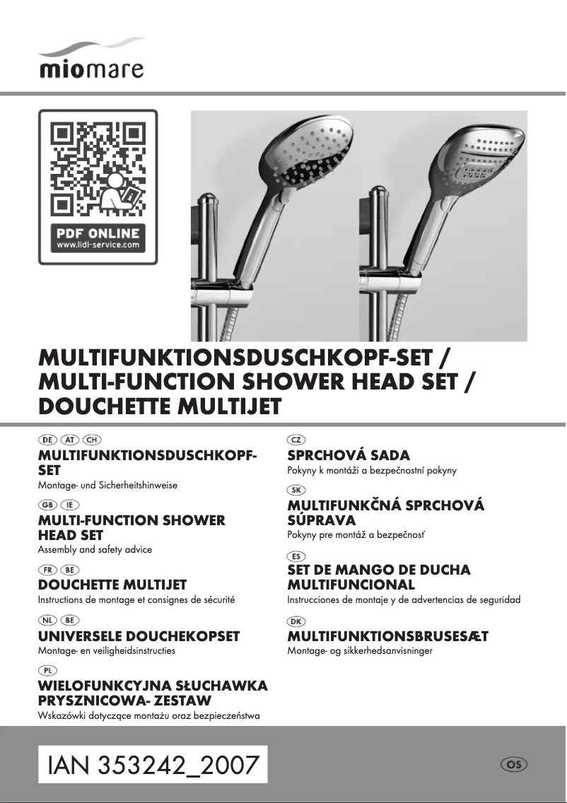 Page n°1 - Manuel utilisateur Miomare HG00383A