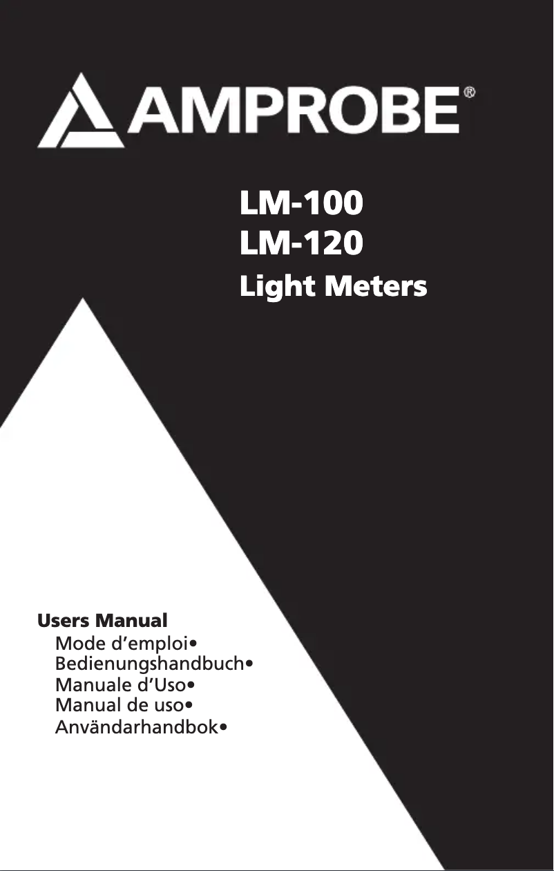 Image de la première page du manuel de l'appareil LM-100