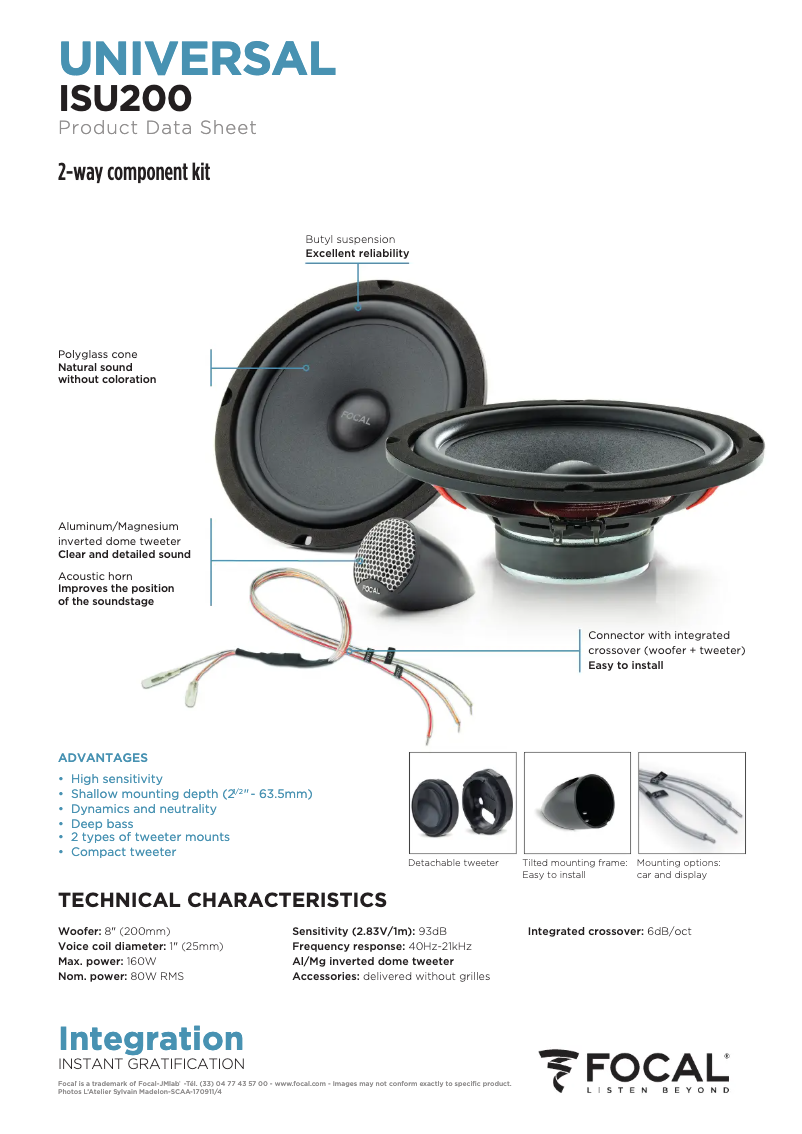 Image de la première page du manuel de l'appareil Integration Universal ISU 200