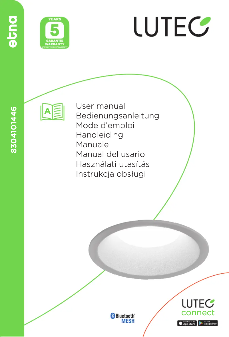 Page n°1 - Manuel utilisateur Lutec Etna
