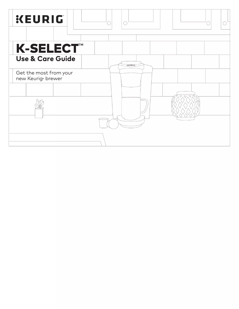Page n°1 - Manuel utilisateur Keurig K-SELECT