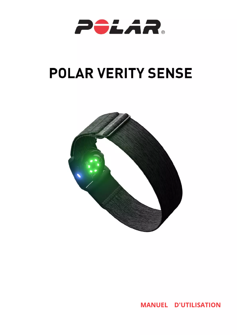 Page 1 de la notice Manuel utilisateur Polar Verity Sense