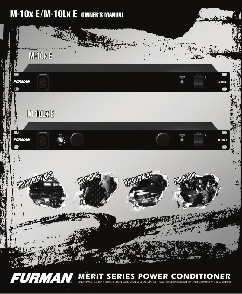 Page 1 de la notice Manuel utilisateur Furman M-10X E