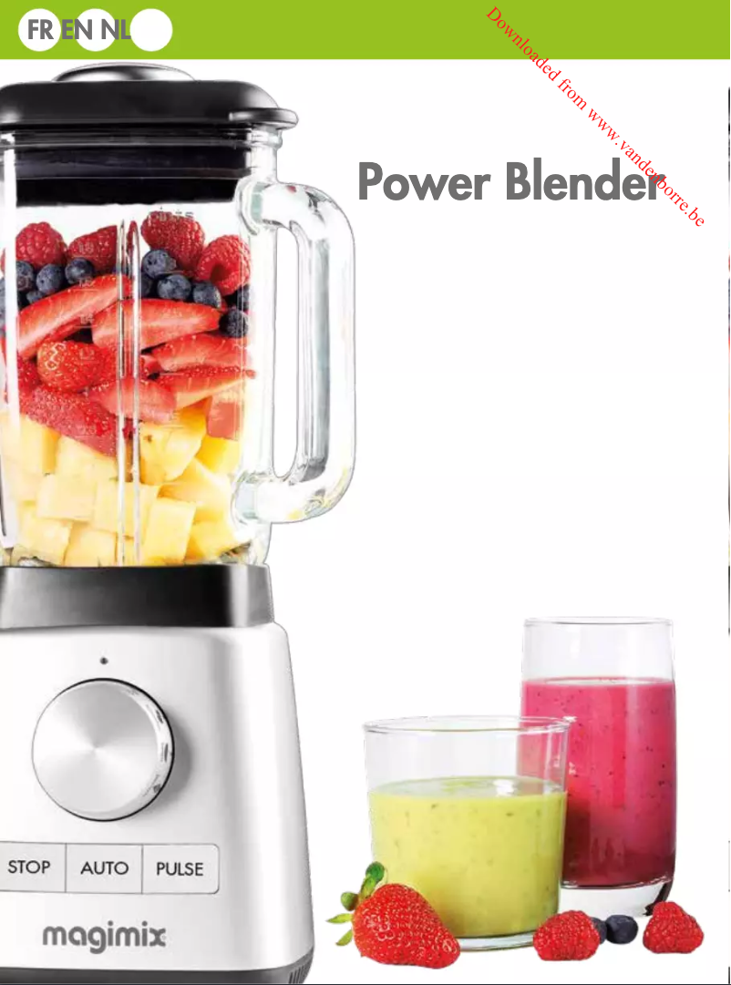 Page n°1 - Manuel utilisateur Magimix Power Blender 11618B