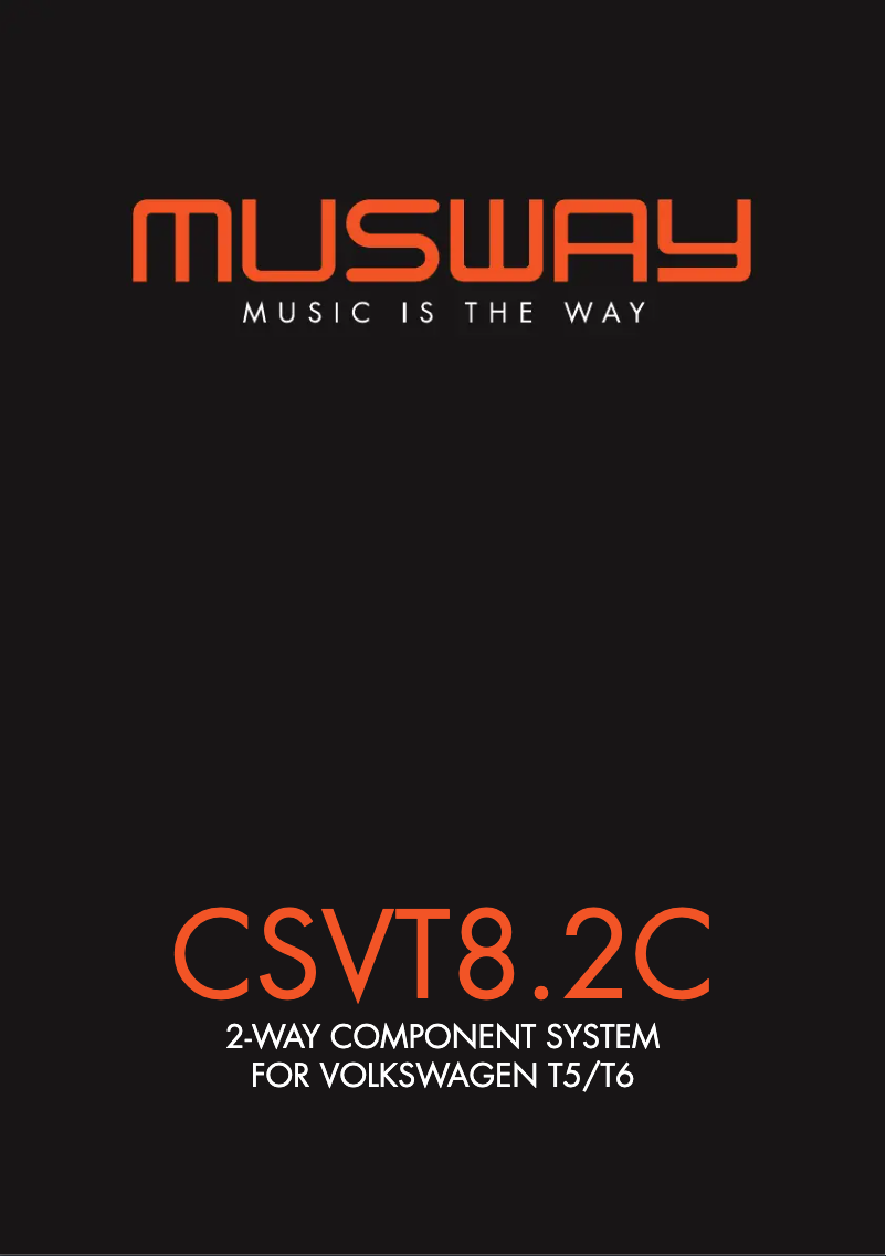 Page n°1 - Manuel utilisateur Musway CSVT8.2C
