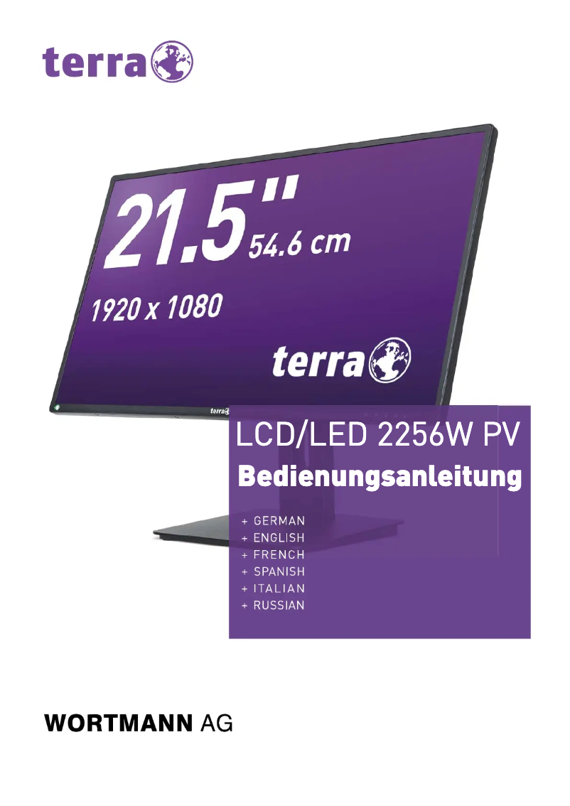 Page n°1 - Manuel utilisateur Wortmann AG Terra LED 2256W