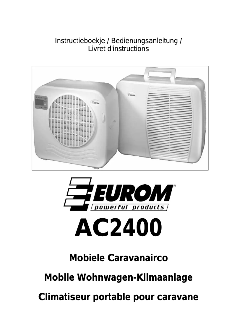 Imagen de la primera página del manual del dispositivo AC2400