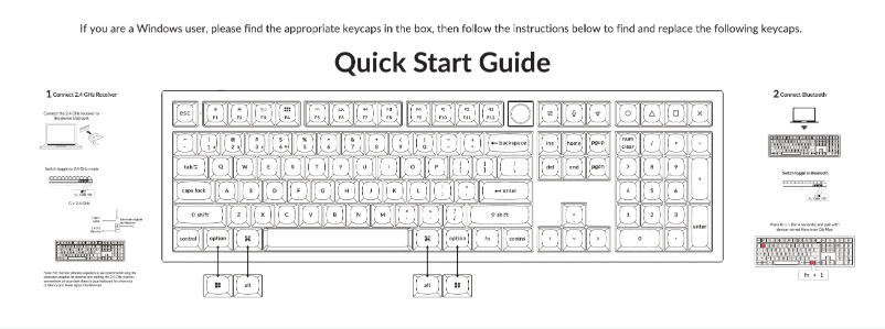 Page 1 de la notice Guide de démarrage rapide Keychron Q6 Max