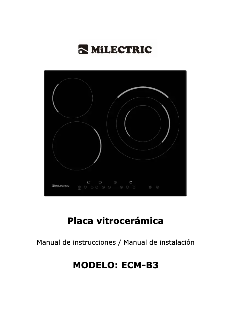 Page n°1 - Manuel utilisateur Infiniton ECM-B3