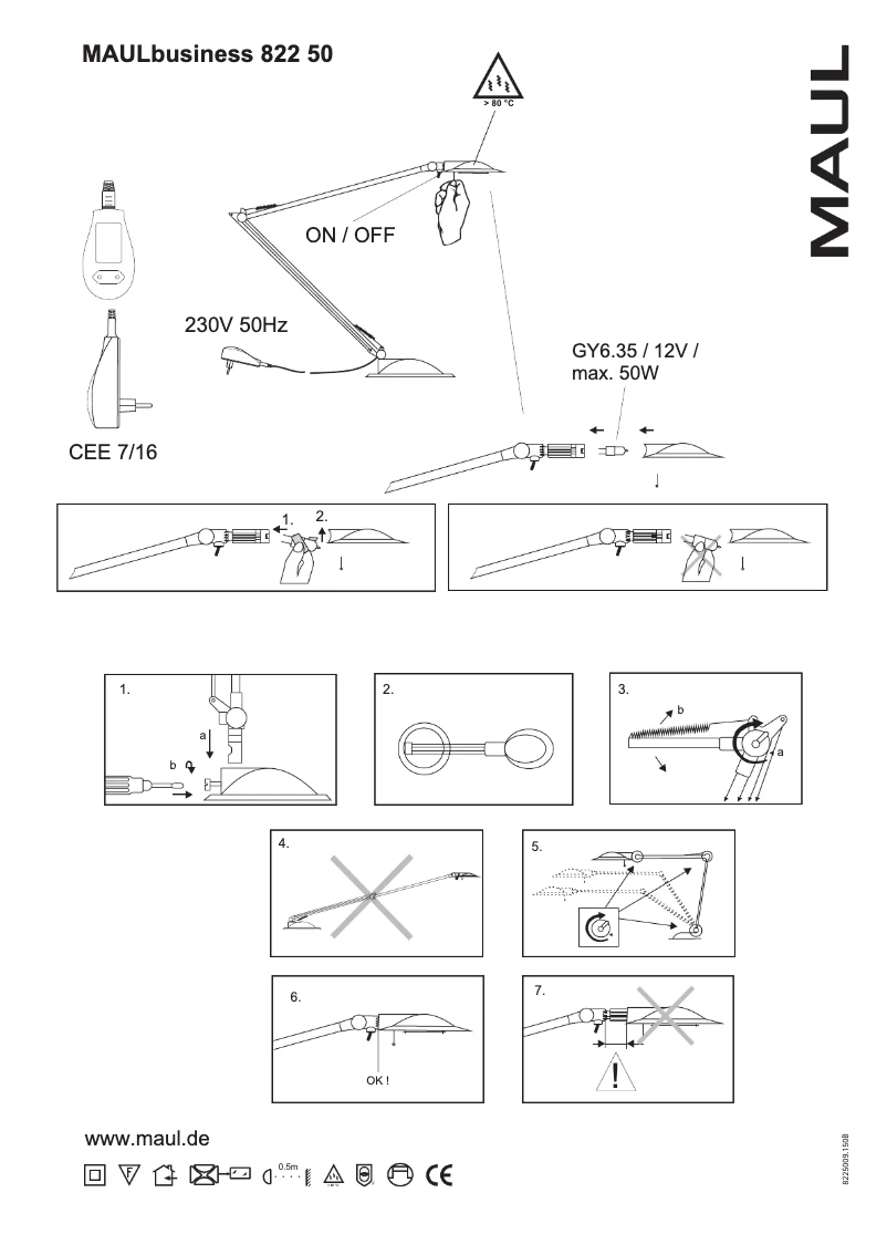Page 1 de la notice Manuel utilisateur MAUL Business
