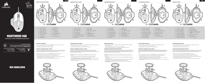Page 1 de la notice Manuel utilisateur Corsair Nightsword RGB