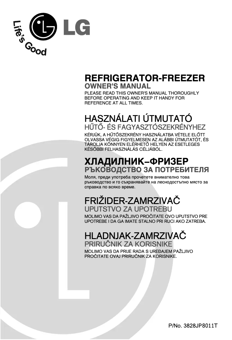 Page 1 de la notice Manuel utilisateur LG GN-U292SLC