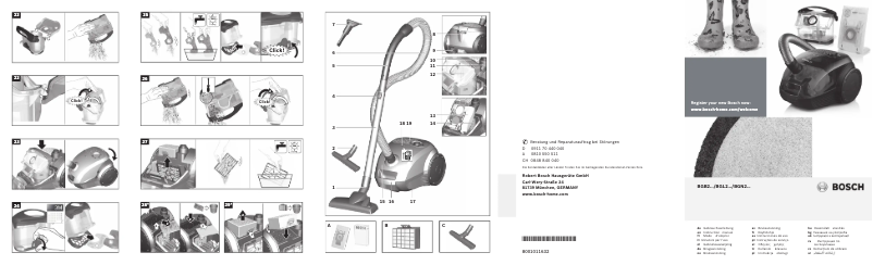 Page 1 de la notice Manuel utilisateur Bosch BGL2UB1128