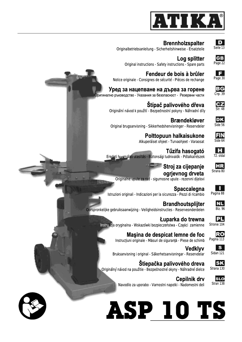 Page 1 de la notice Manuel utilisateur ATIKA ASP 10 TS