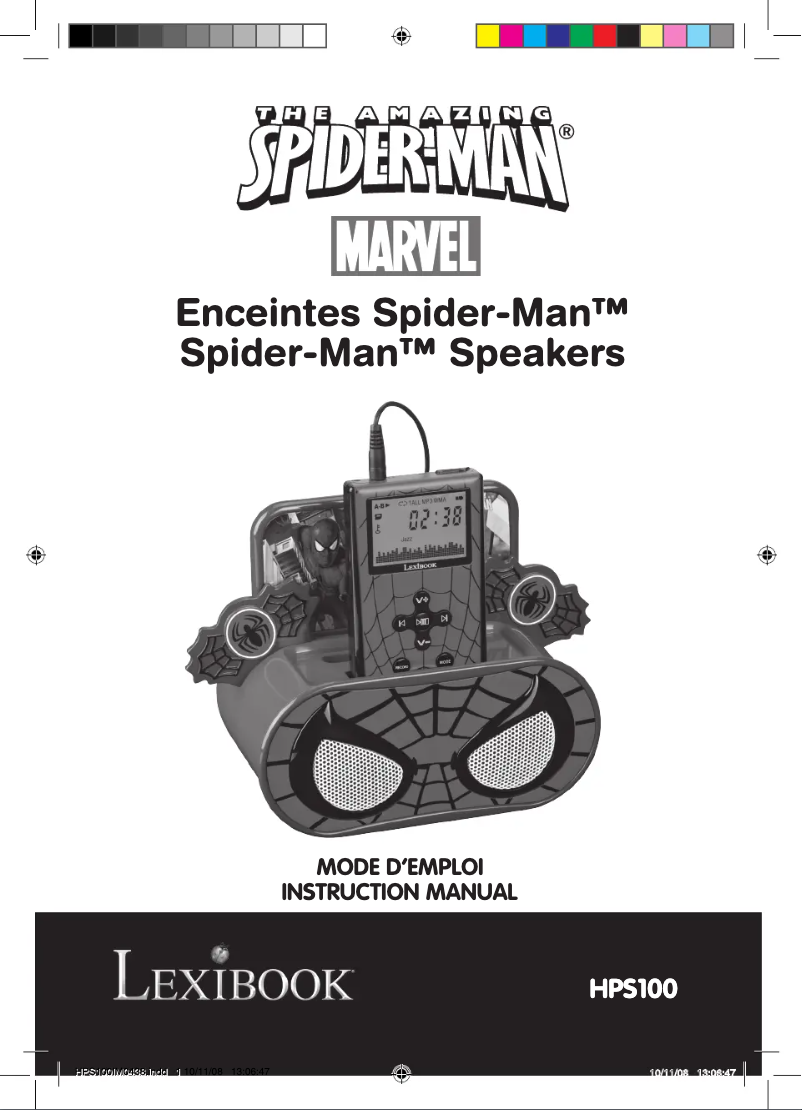 Page 1 de la notice Manuel utilisateur Lexibook HPS100