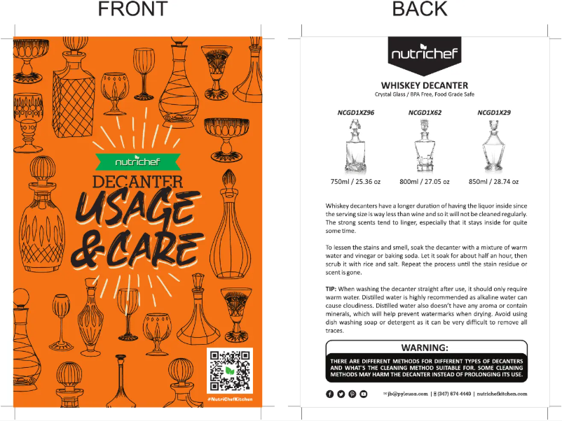 Page n°1 - Manuel utilisateur Nutrichef NCGD1X62