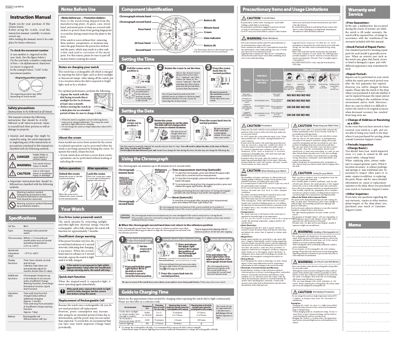 Image de la première page du manuel de l'appareil CA0368-56E