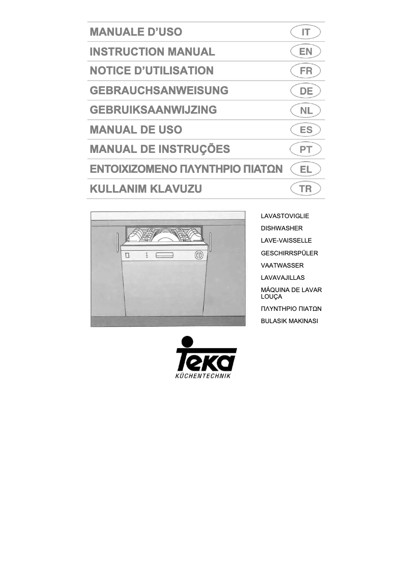 Page 1 de la notice Manuel utilisateur Teka LP7 790