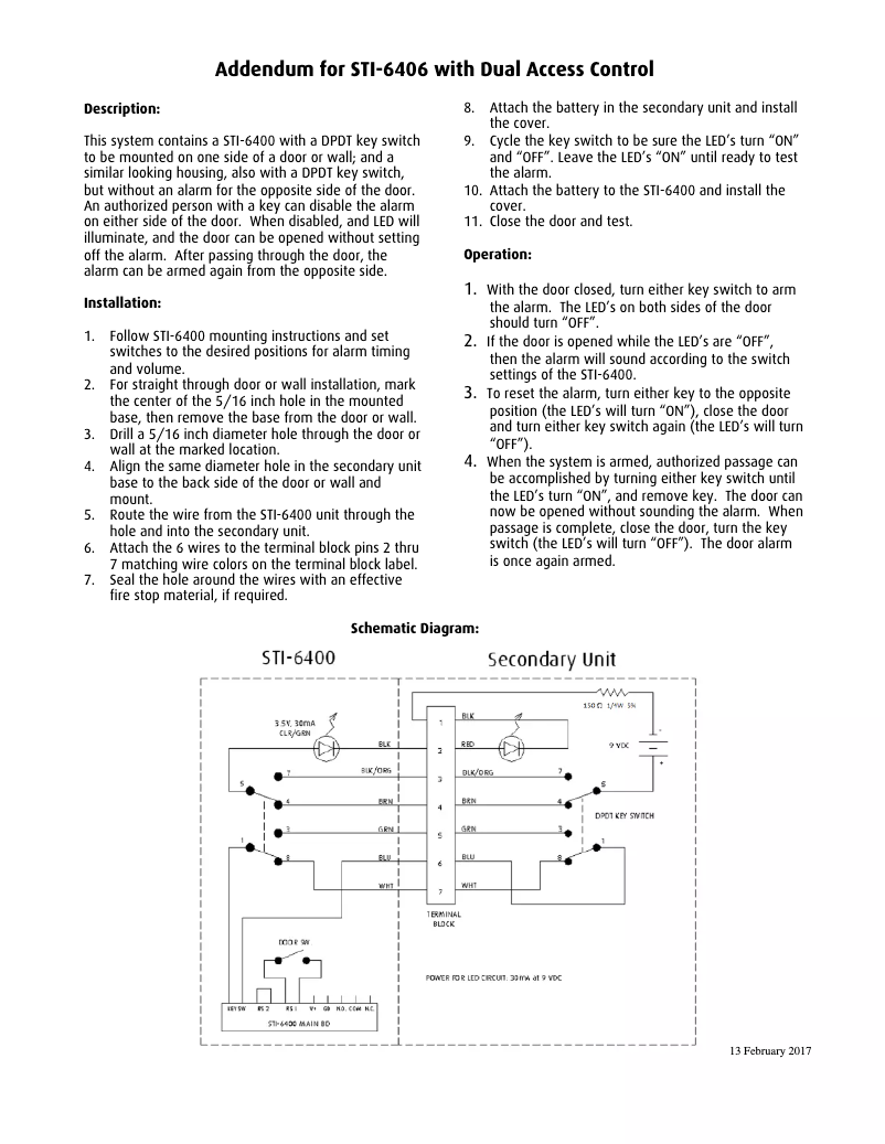 Image de la première page du manuel de l'appareil STI-6404