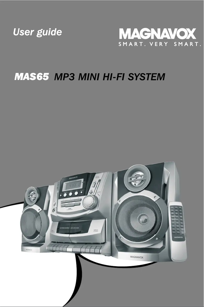 Page 1 de la notice Manuel utilisateur Philips Magnavox MAS65